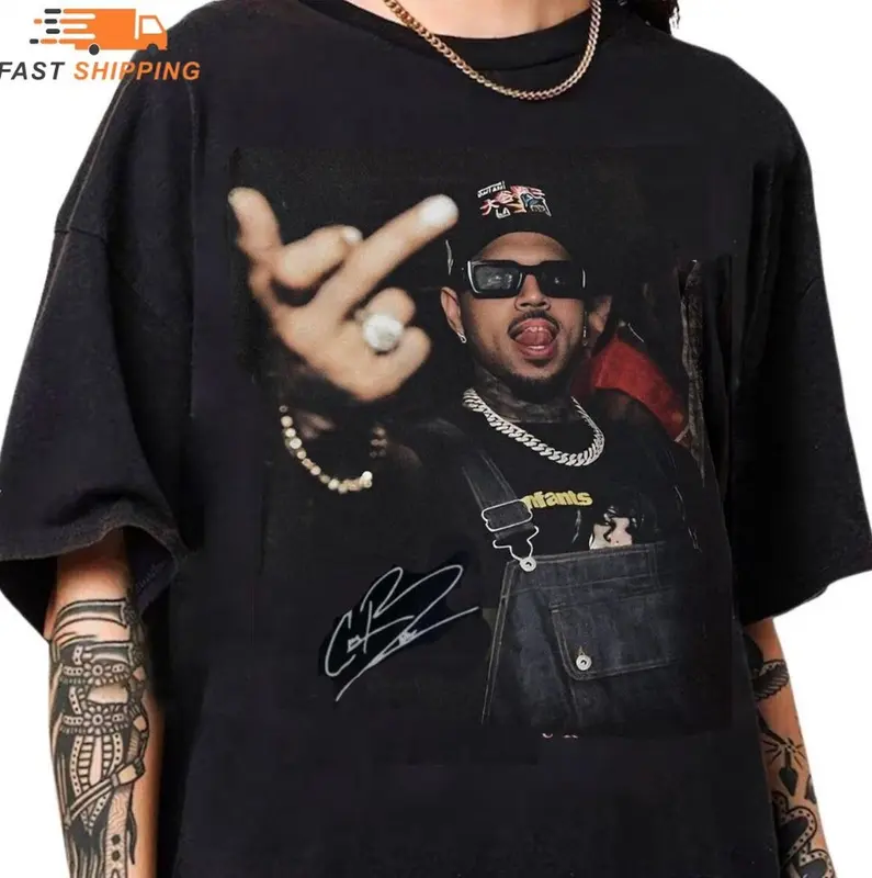 Hip - Hop Inspired Graphic Black Tee