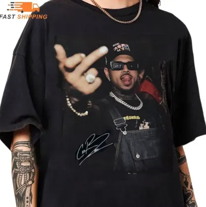 Hip - Hop Inspired Graphic Black Tee