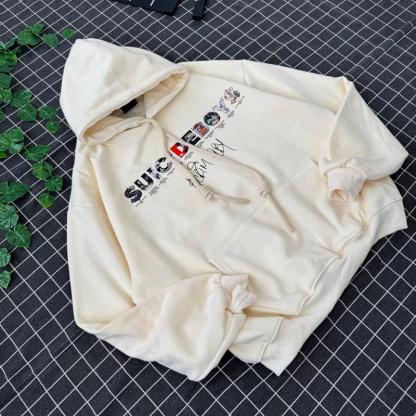 Hip - Hop Inspired Off - White Hoodie