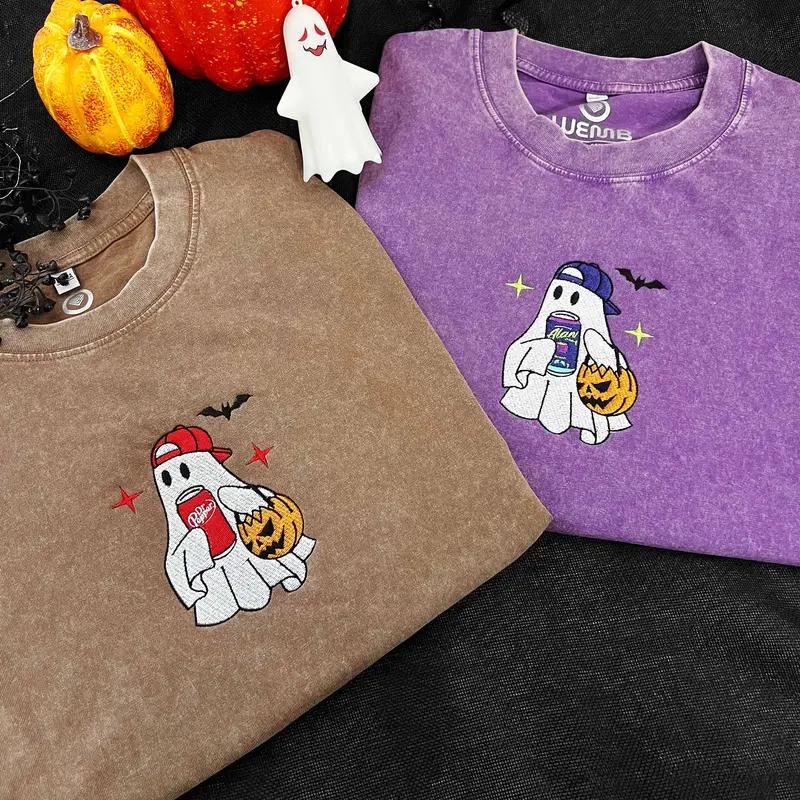 Embroidered Spooky Drink ss2 Halloween Crewneck