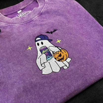 Embroidered Spooky Drink ss2 Halloween Crewneck
