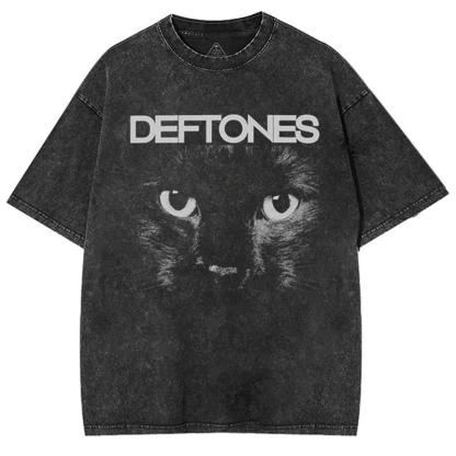 "Deftones Cat Eye" Vintage Rock Graphic Tee