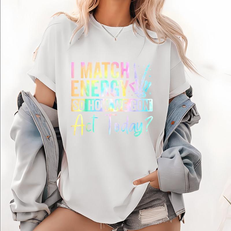 “Energy Match” Skull V Playful Streetwear Tee