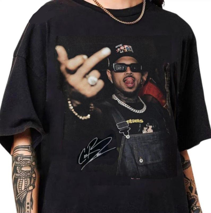 Hip - Hop Inspired Graphic Black Tee