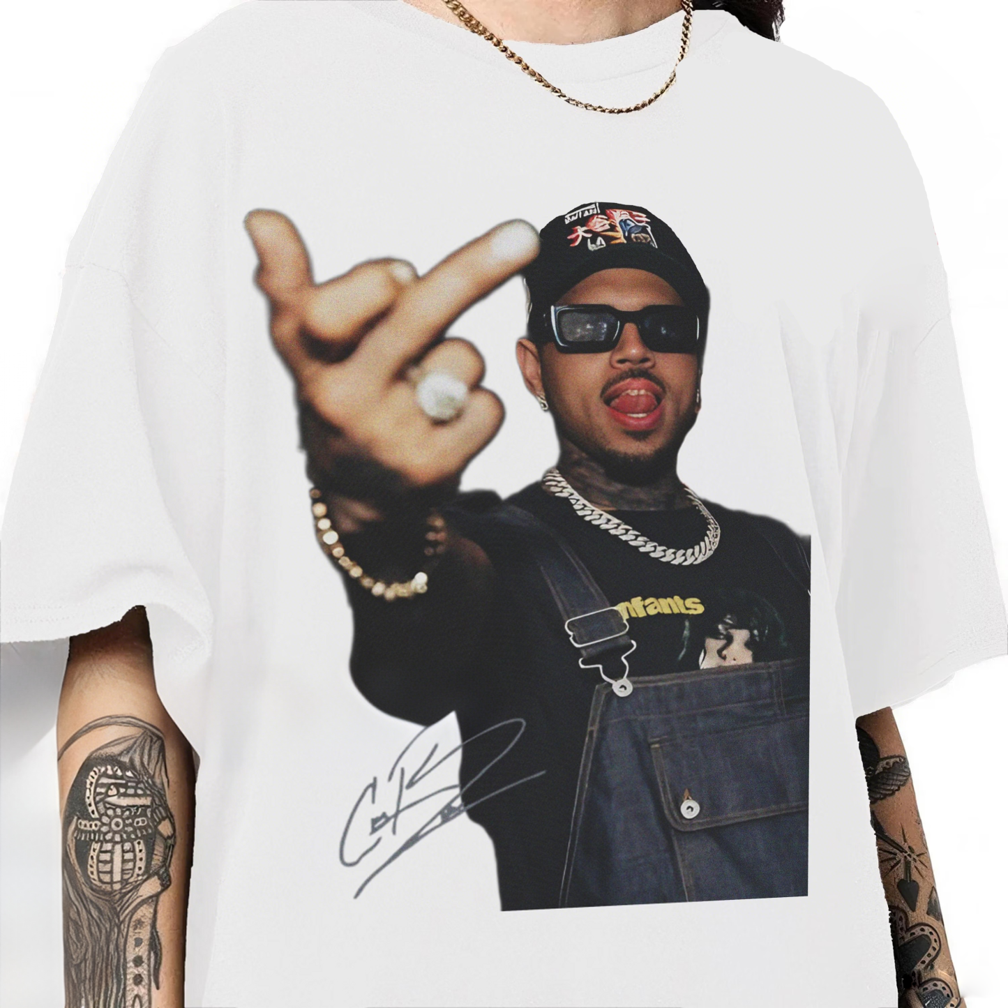 Hip - Hop Inspired Graphic Black Tee