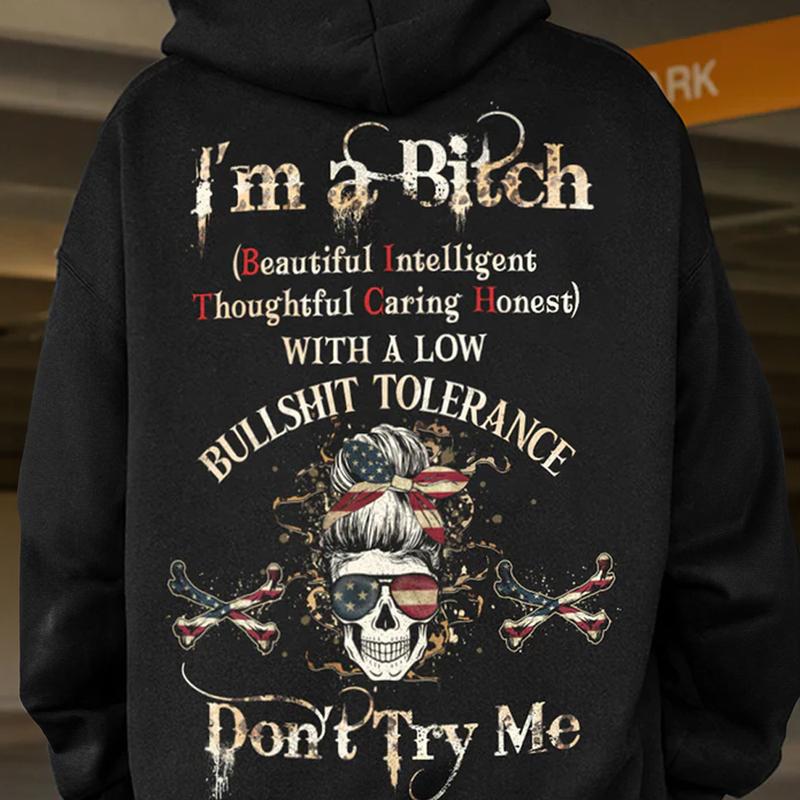 “Generation X” Edgy Attitude Black Hoodie