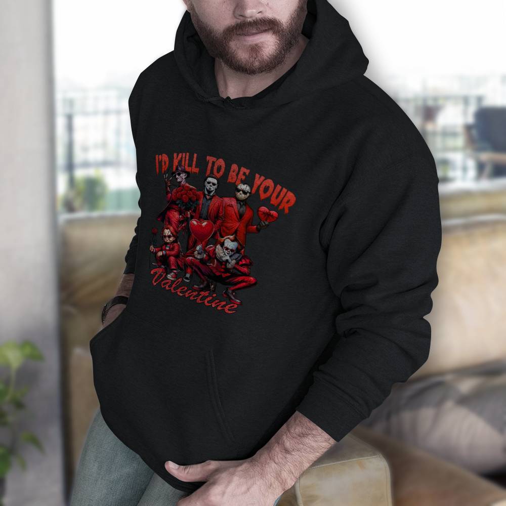 Horror Icons "I’d Kill To Be Your Valentine" Apparel