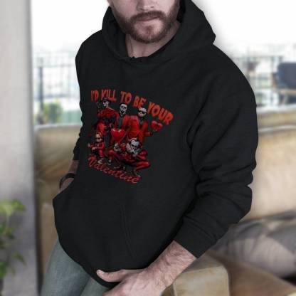 Horror Icons "I’d Kill To Be Your Valentine" Apparel