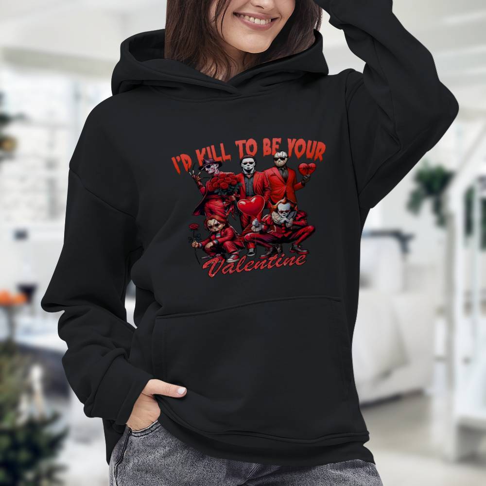 Horror Icons "I’d Kill To Be Your Valentine" Apparel
