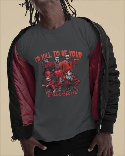 Horror Icons "I’d Kill To Be Your Valentine" Apparel