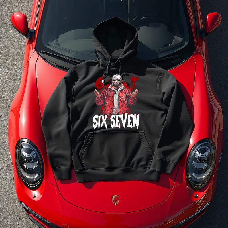 Six Seven Jason Graphic Apparel - Friday the 13th Inspired Horror Streetwear Tee & Hoodie
