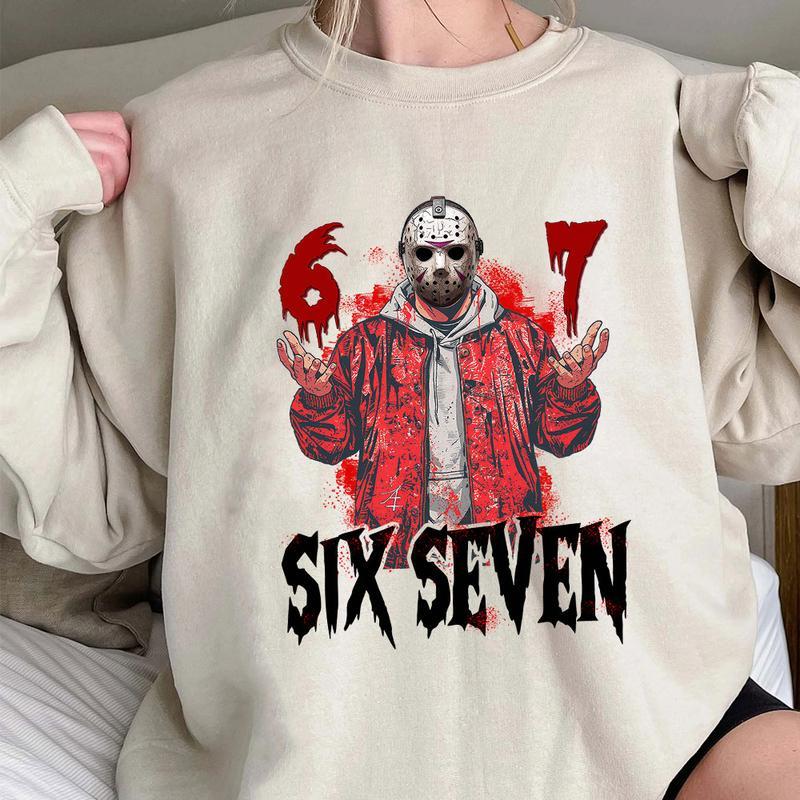 Six Seven Jason Graphic Apparel - Friday the 13th Inspired Horror Streetwear Tee & Hoodie