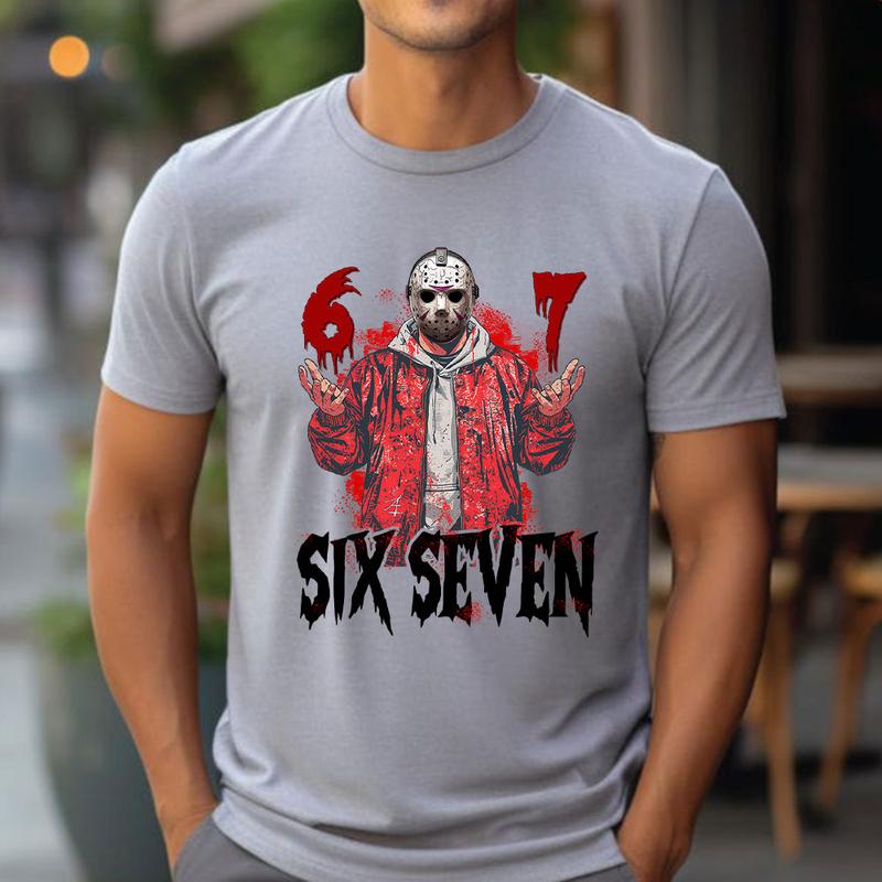 Six Seven Jason Graphic Apparel - Friday the 13th Inspired Horror Streetwear Tee & Hoodie