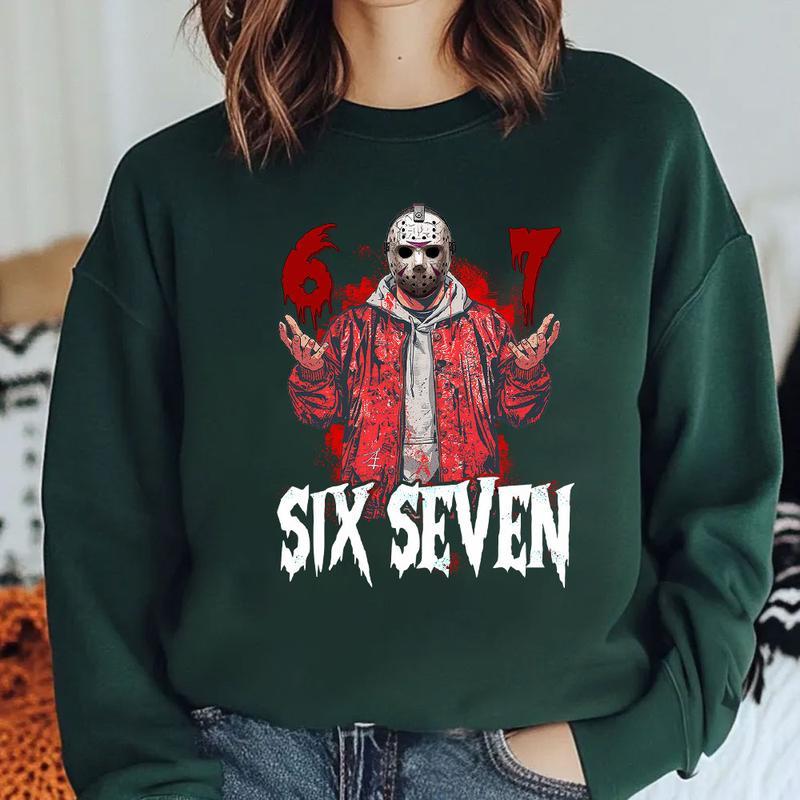 Six Seven Jason Graphic Apparel - Friday the 13th Inspired Horror Streetwear Tee & Hoodie
