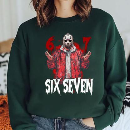 Six Seven Jason Graphic Apparel - Friday the 13th Inspired Horror Streetwear Tee & Hoodie