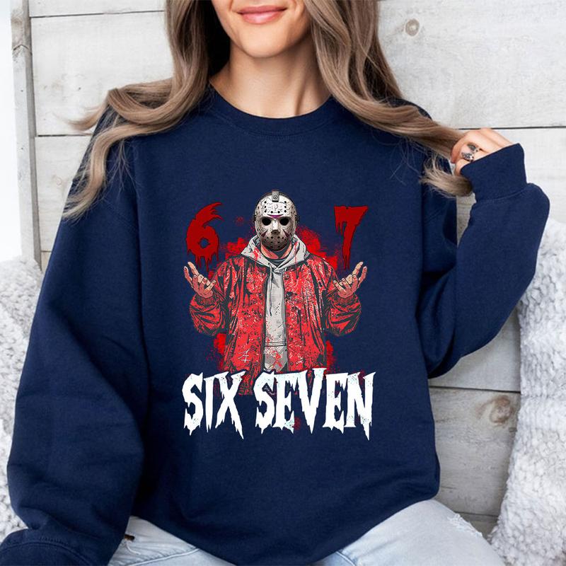 Six Seven Jason Graphic Apparel - Friday the 13th Inspired Horror Streetwear Tee & Hoodie