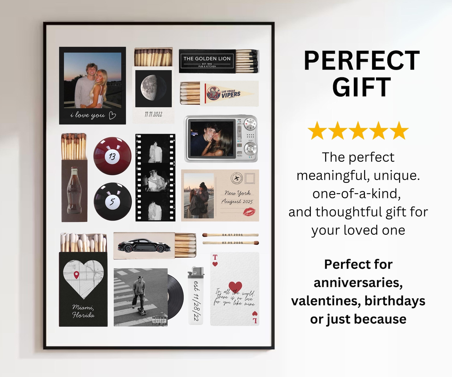 Matchbook Poster | Valentine's Day Gift