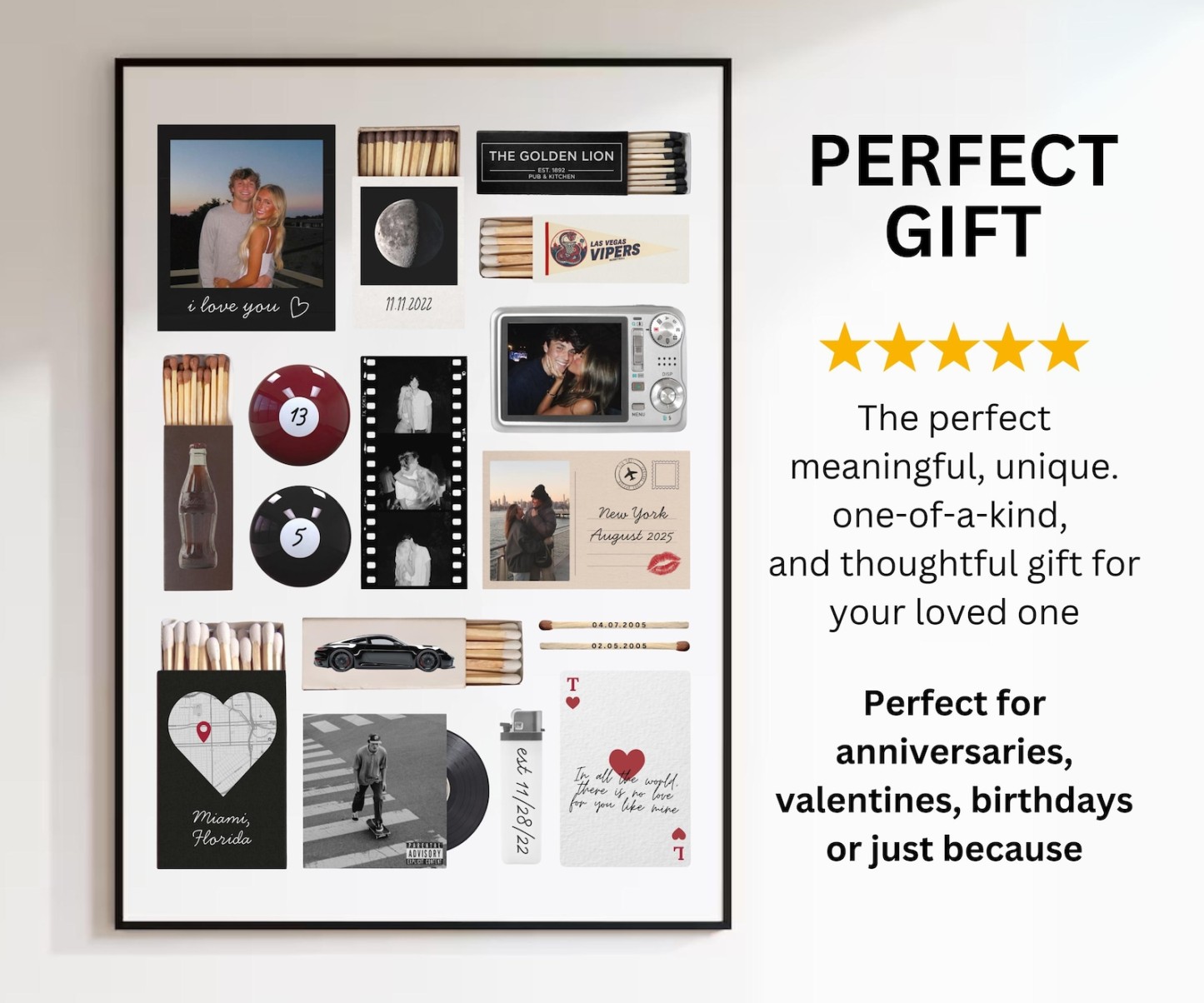 Matchbook Poster | Valentine's Day Gift