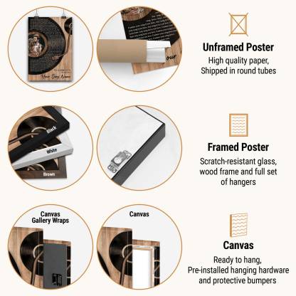 Vinyl Record Custom Song Lyrics Wall Art