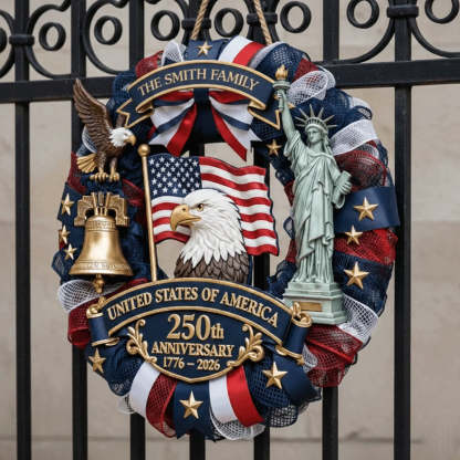 Custom America 250th Wood Sign Anniversary Gifts
