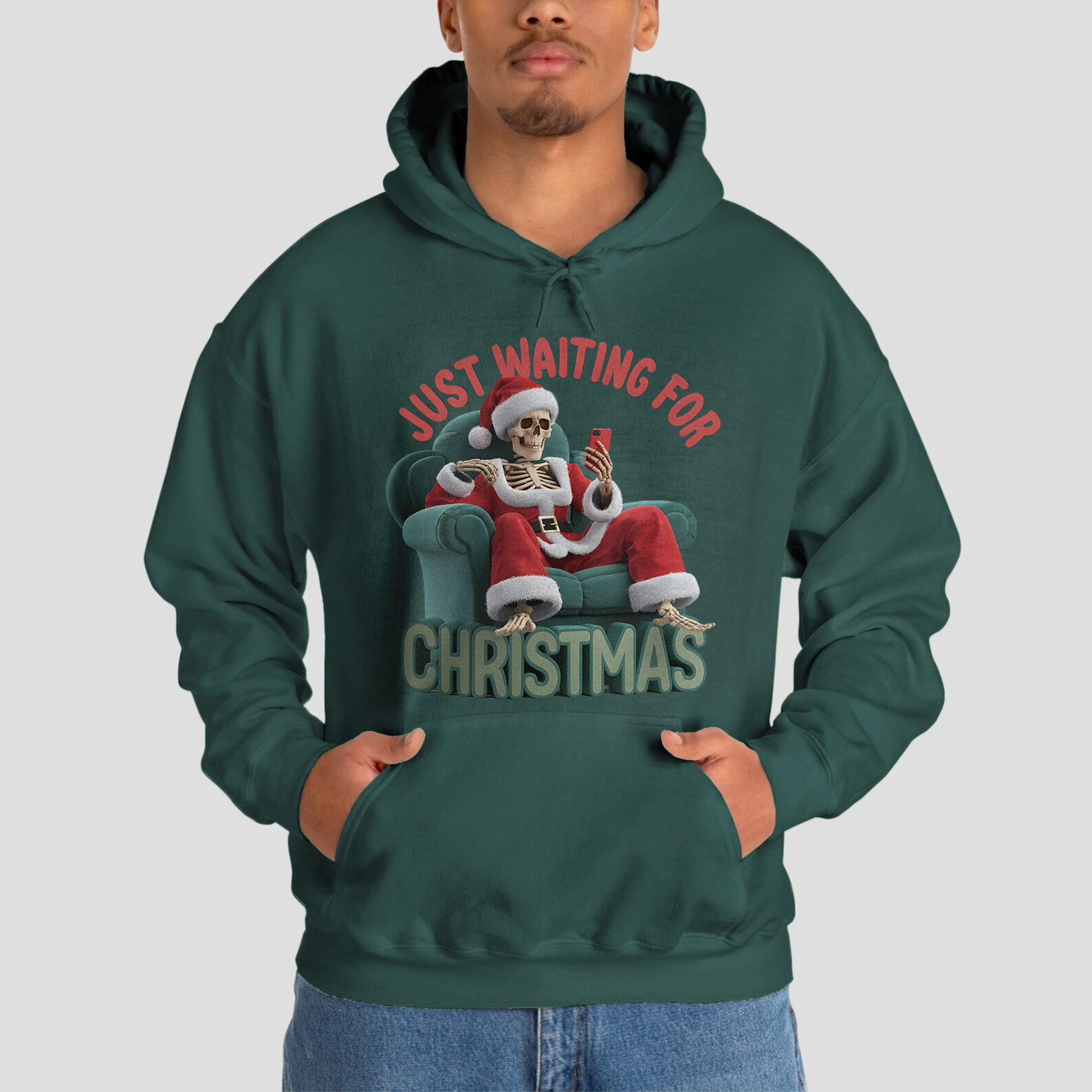 Just Waiting For Christmas Sweatshirt