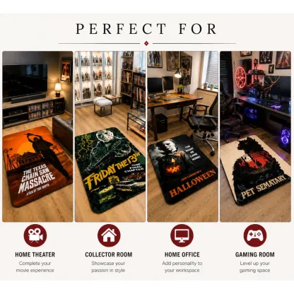 Premium Horror Slasher Collection Rug  23.6" x 35.4"|60x90 CM