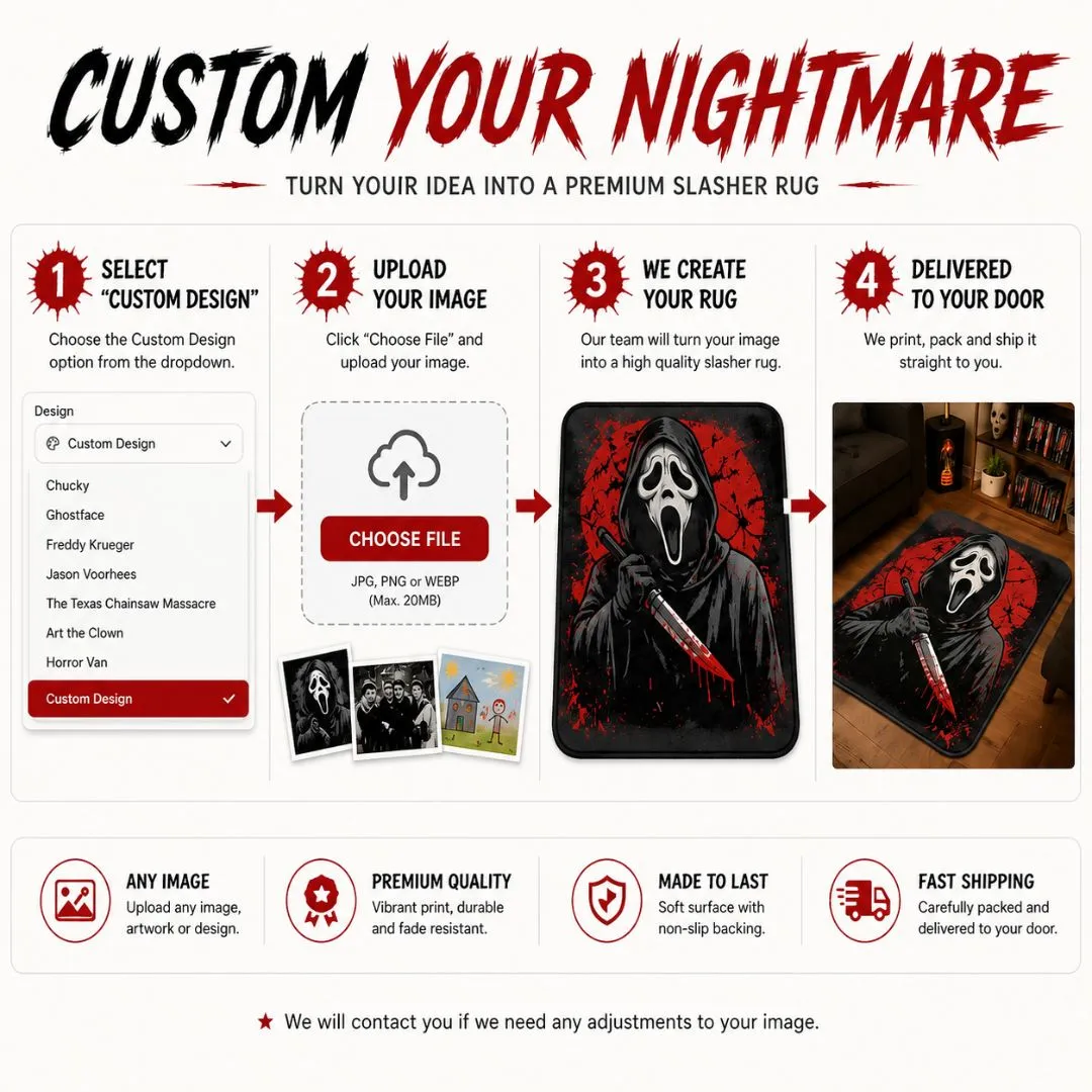 Premium Horror Slasher Collection Rug  23.6" x 35.4"|60x90 CM