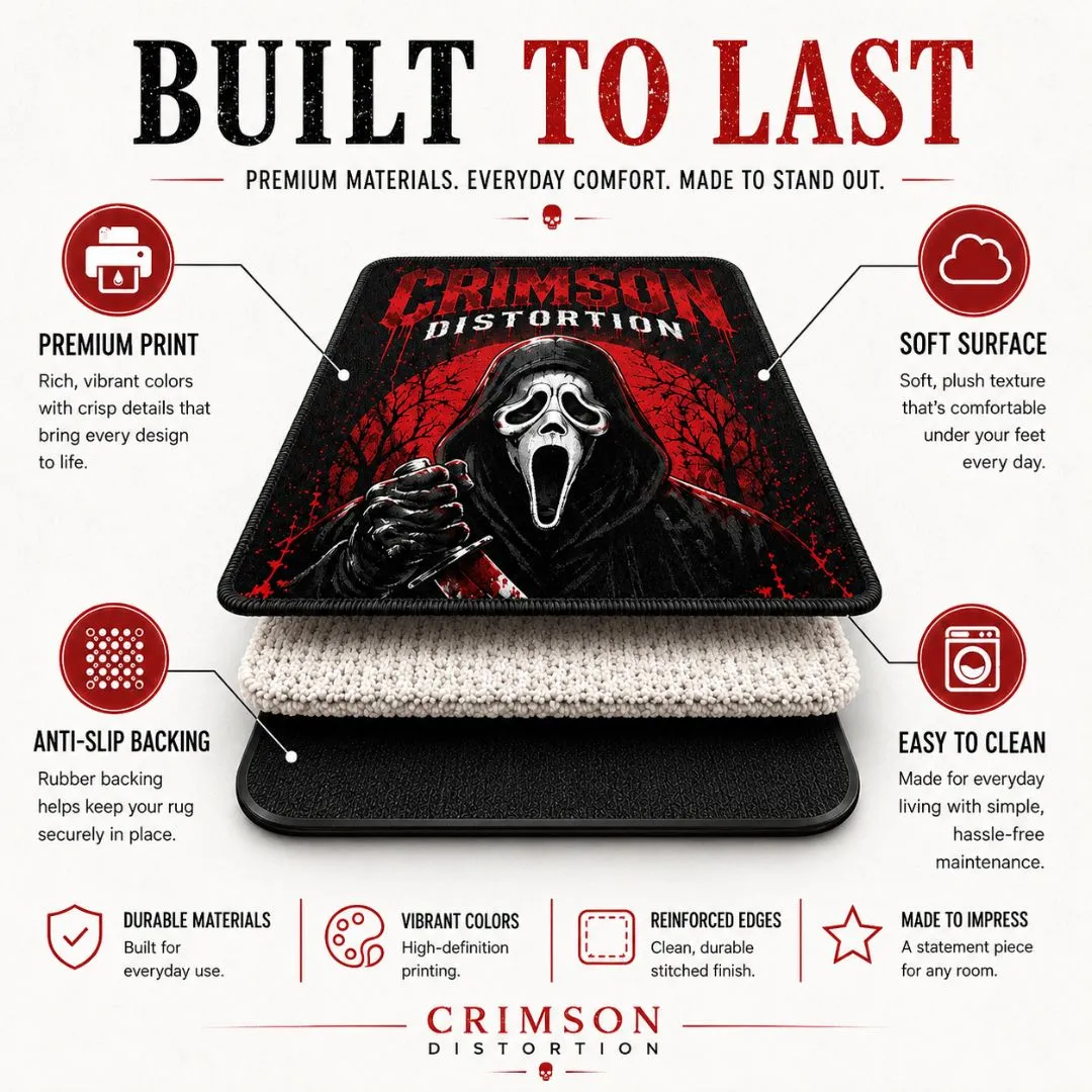 Premium Horror Slasher Collection Rug  23.6" x 35.4"|60x90 CM