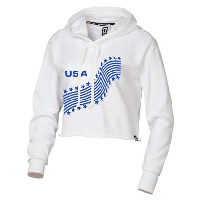 2026 Women's National Team Crop Hoodie — USA / Canada / Mexico Fan Pullover