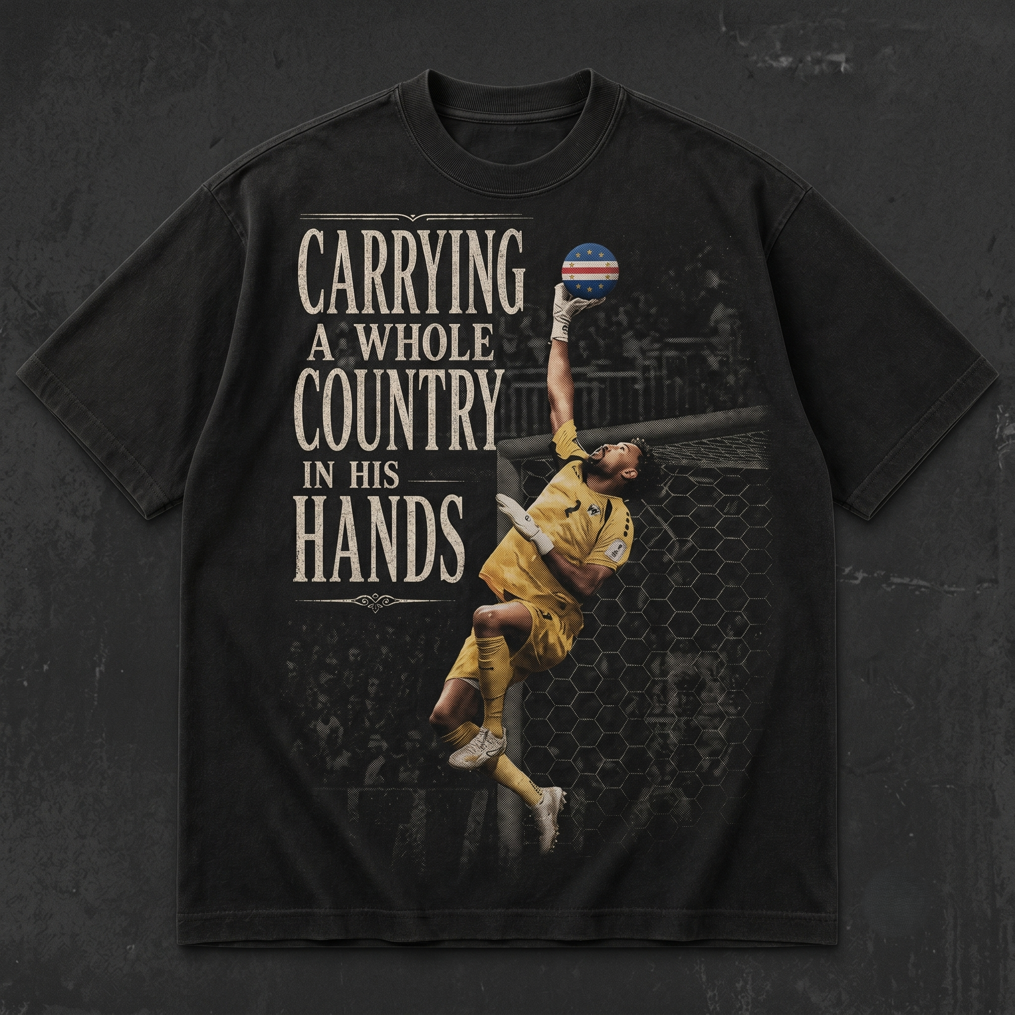 "Carrying A Country" Cabo Verde Goalkeeper Graphic Tee