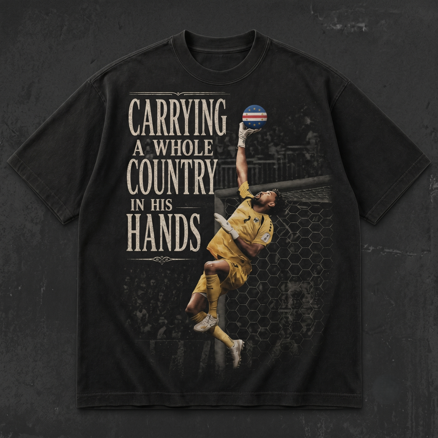 "Carrying A Country" Cabo Verde Goalkeeper Graphic Tee