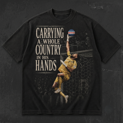 "Carrying A Country" Cabo Verde Goalkeeper Graphic Tee