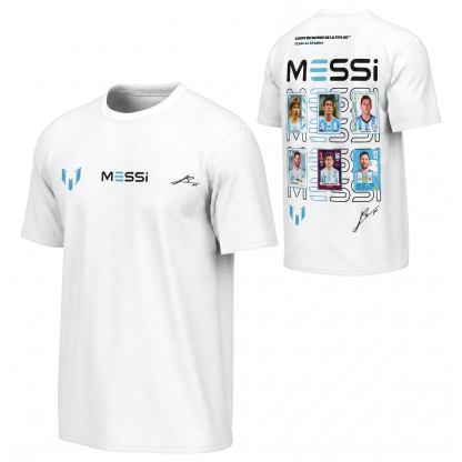 Messi 2026 World Cup "GOAT Career" Trading Card Graphic Tee