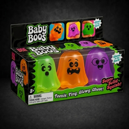 2026 Glow-in-the-Dark Ghost Squishy Set – Halloween Fidget Toy