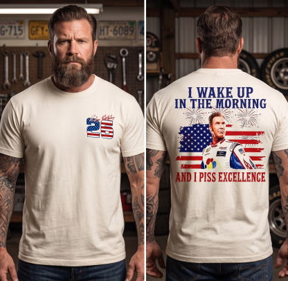 "If You Ain't 1st You're Last" Racing Tee – America 250 Patriotic Shirt
