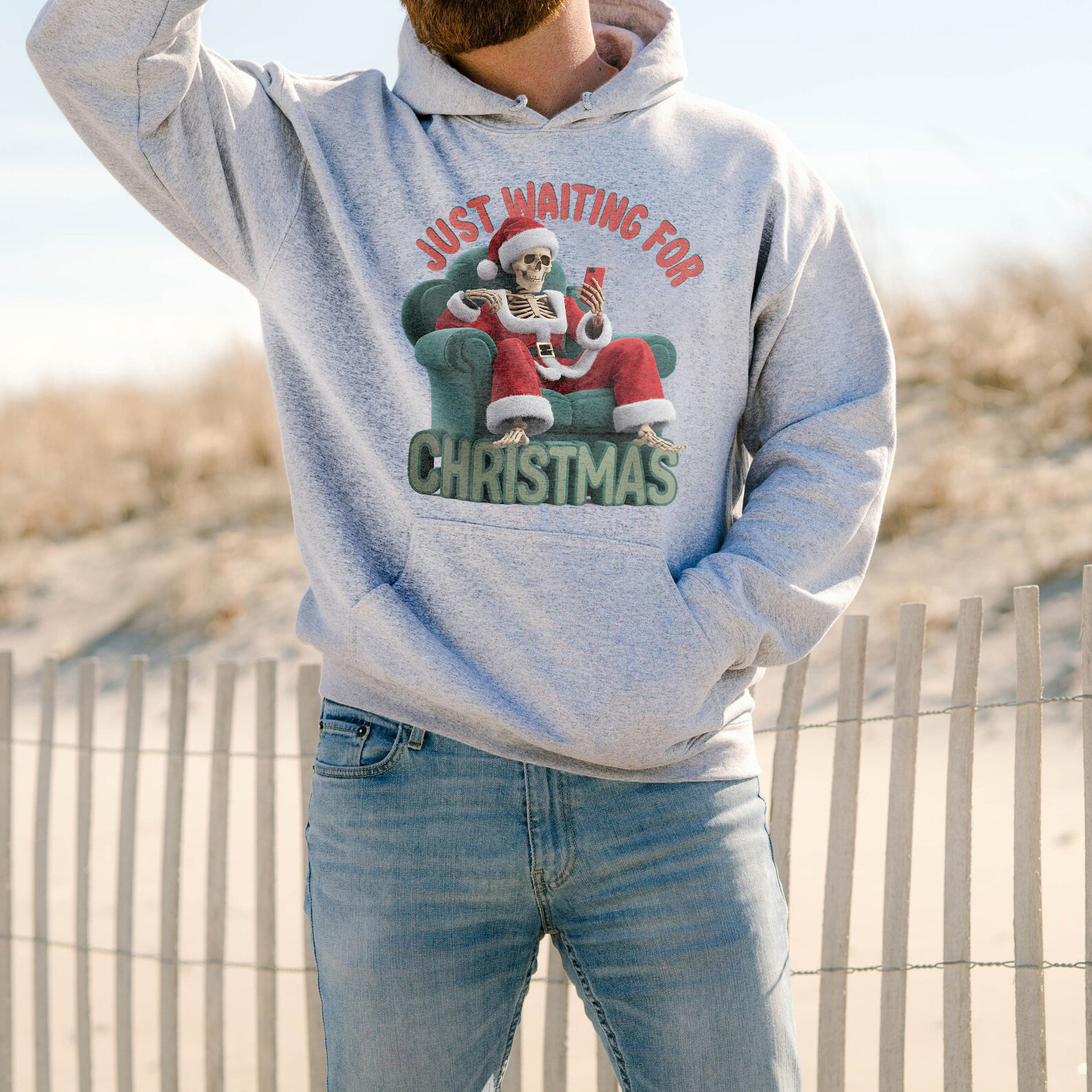 Just Waiting For Christmas Sweatshirt