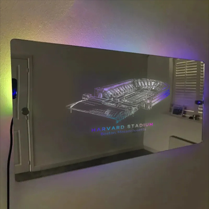 Harvard Stadium Boston Massachusetts Stadium Mirror Light-Gifts For Sports Lovers、Harvard Crimson、NCAA