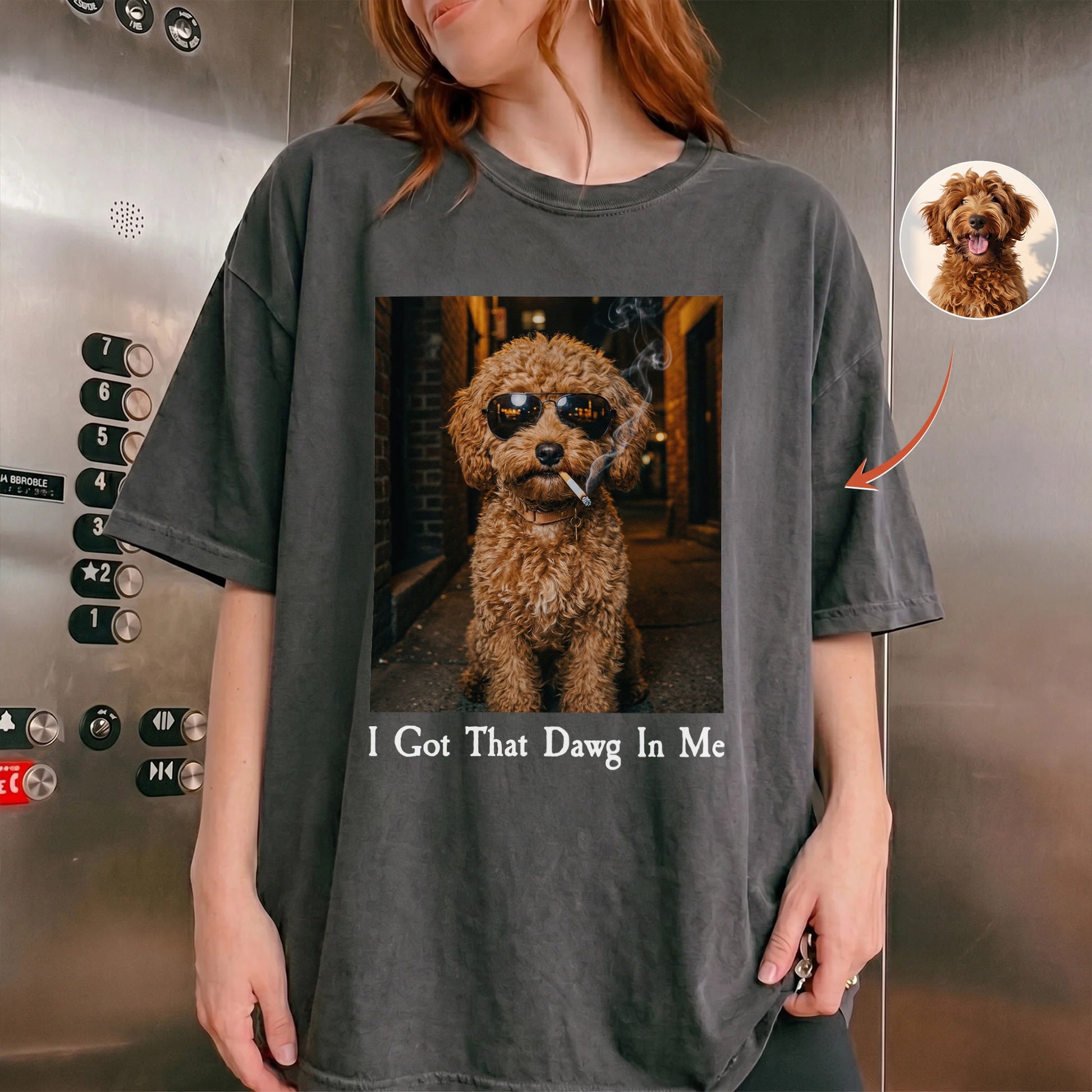 "I Got That Dog In Me" Custom Pet Photo Funny Meme Shirt