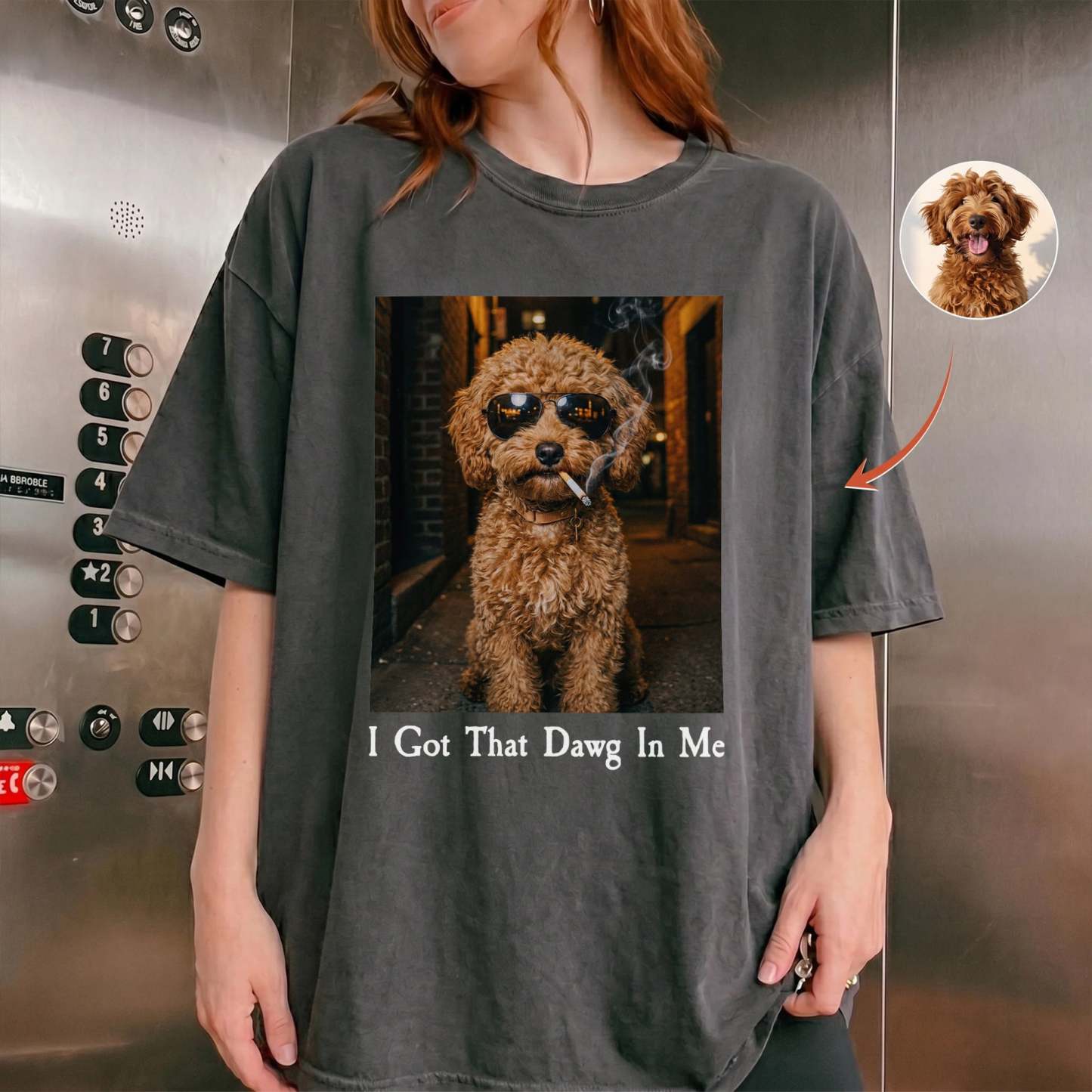 "I Got That Dog In Me" Custom Pet Photo Funny Meme Shirt