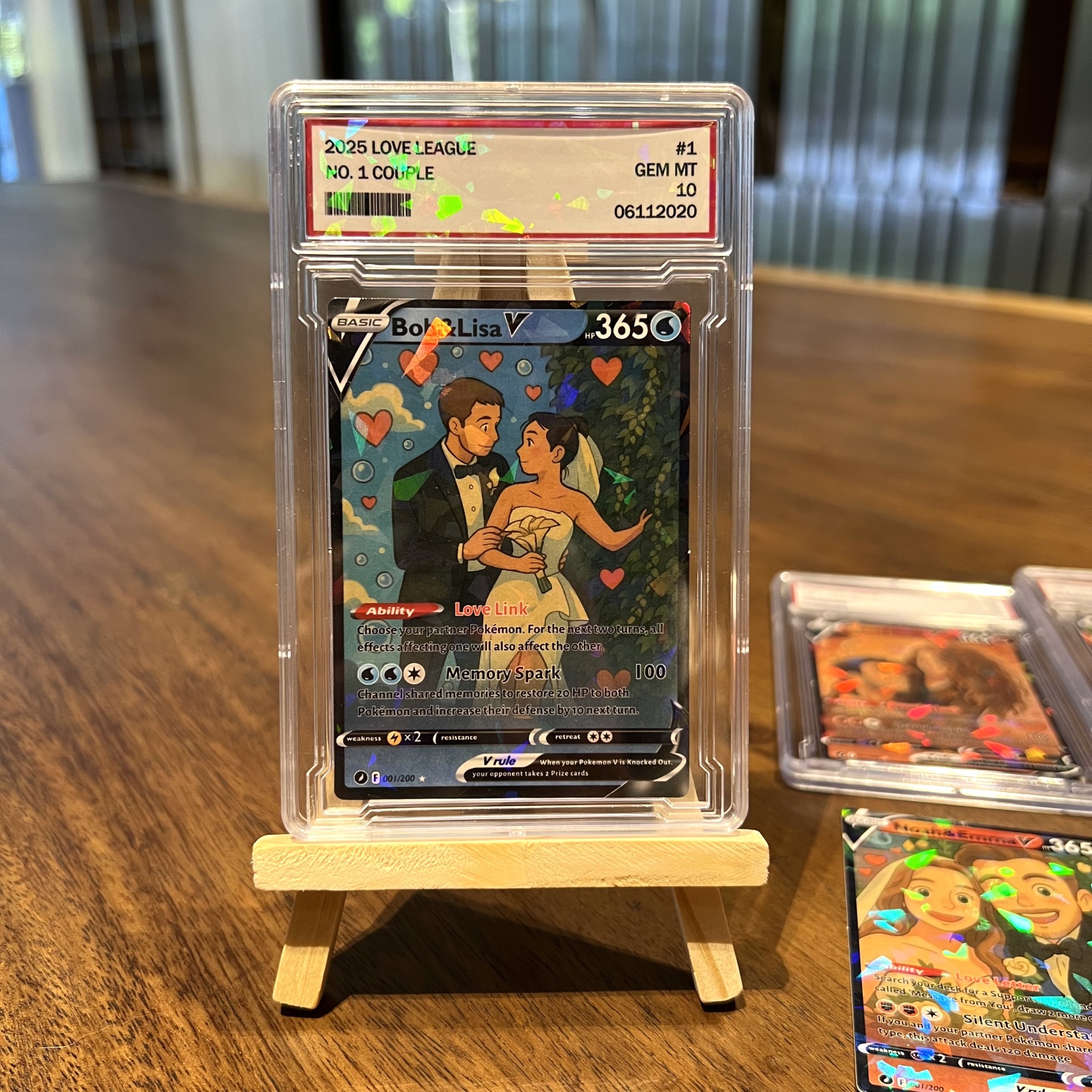 Custom Anime PokeLove 8 Types V Card For Couples