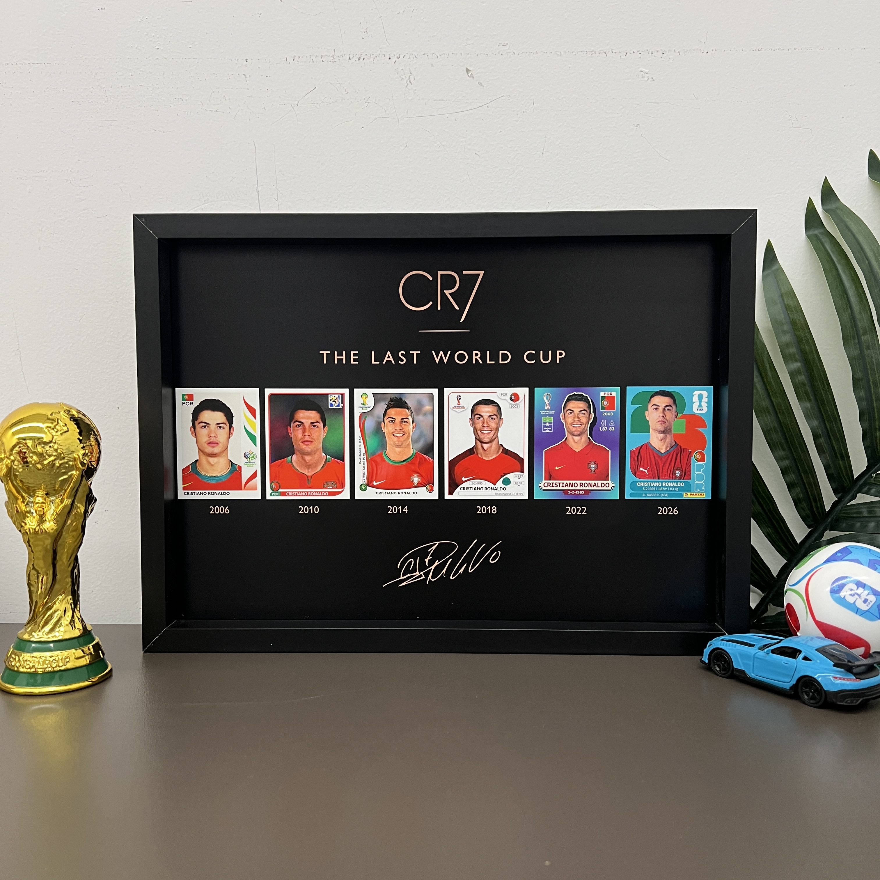 Football Legend CR7 Tribute Framed Wall Art