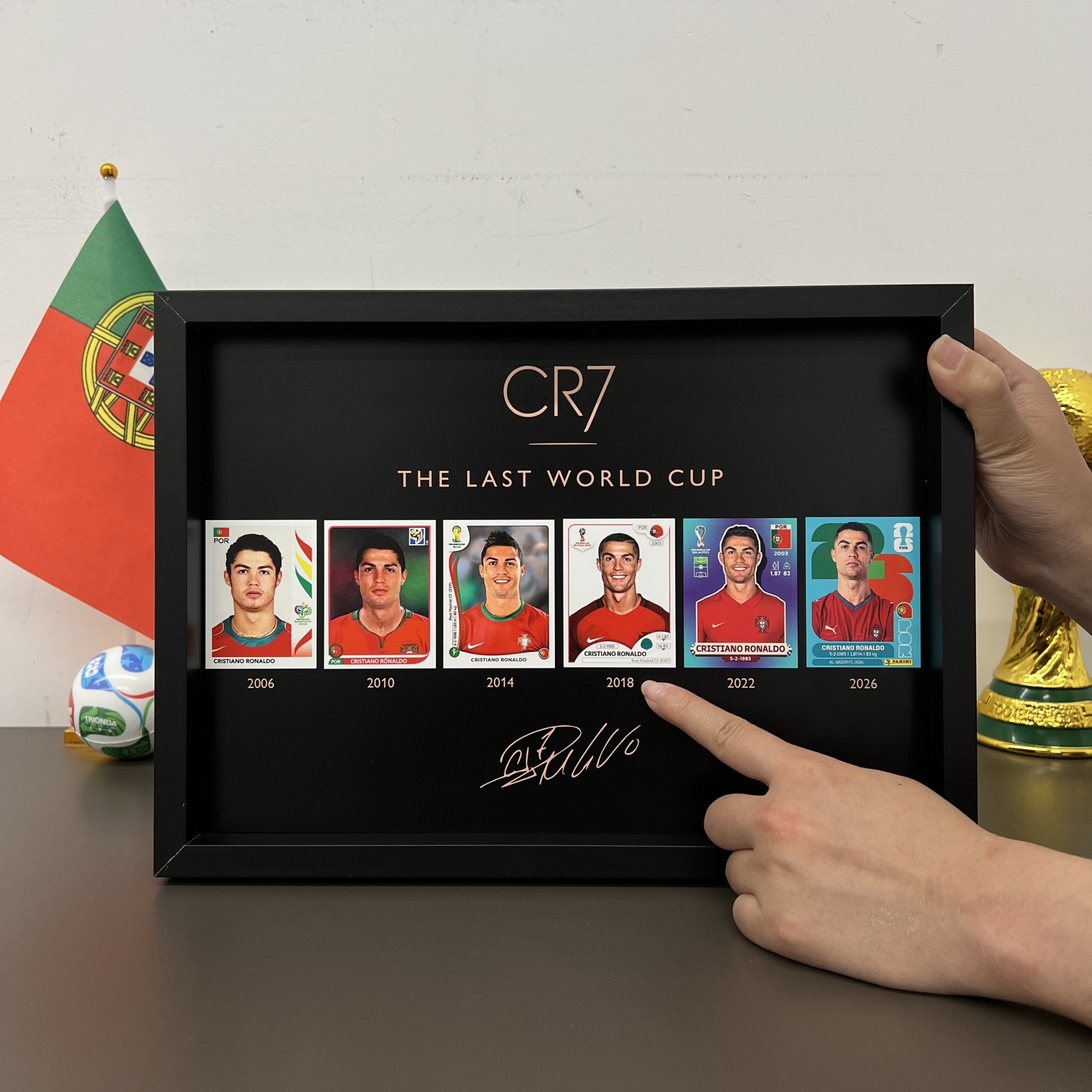 Football Legend CR7 Tribute Framed Wall Art
