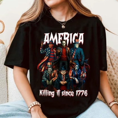 America Killing It Since 1776 4th Of July T-Shirt