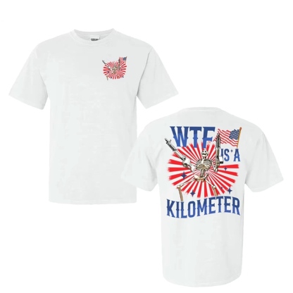 Independence Day Chaos: 4th Of July Skull & Flag Tee