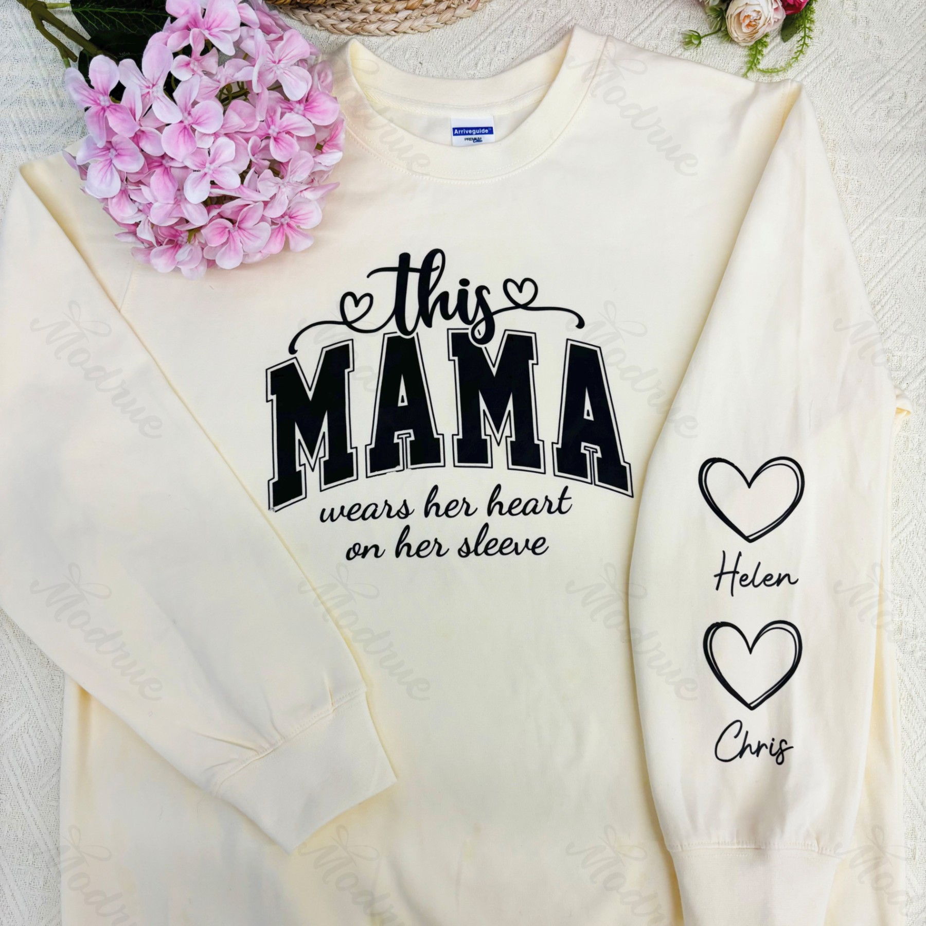 Personalized MAMA Sweatshirt With Kids Names