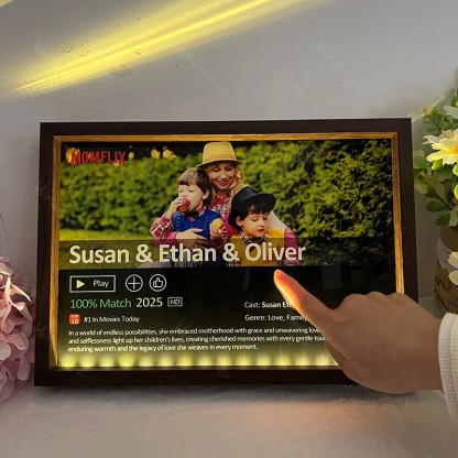 MOMFLIX Personalized Photo Light Frame For Mother's Day