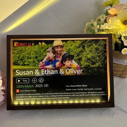 MOMFLIX Personalized Photo Light Frame For Mother's Day