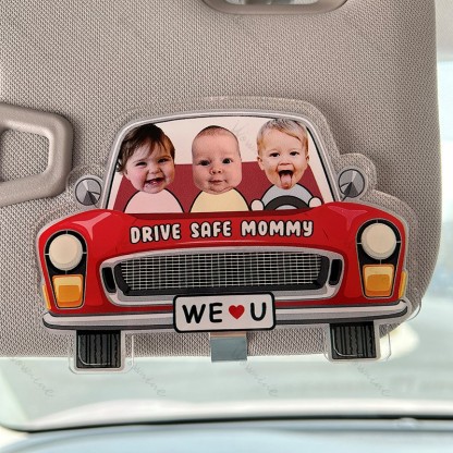 Personalized Kids Photo Visor Clip Car Ornament