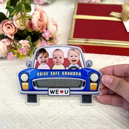 Personalized Kids Photo Visor Clip Car Ornament