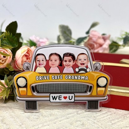 Personalized Kids Photo Visor Clip Car Ornament